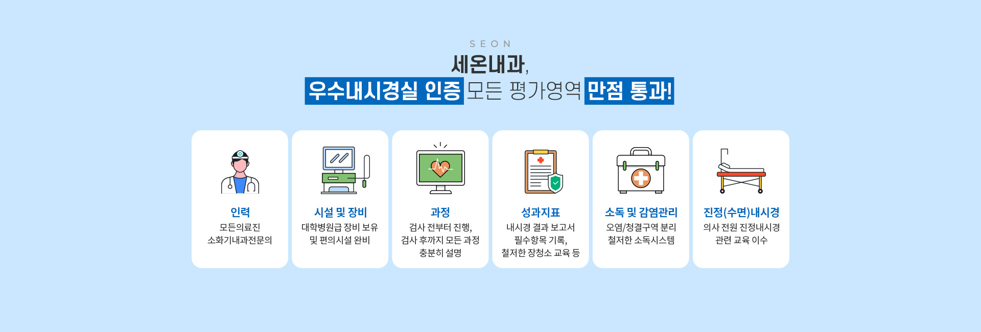 우수내시경실 만점통과 